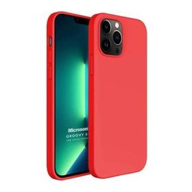 Microsonic Apple iPhone 13 Pro Groovy Soft Kırmızı Cep Telefonu Kılıfı