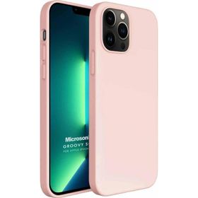 Microsonic Apple iPhone 13 Pro Groovy Soft Rose Gold Cep Telefonu Kılıfı