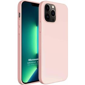Microsonic Apple iPhone 13 Pro Groovy Soft Rose Gold Cep Telefonu Kılıfı