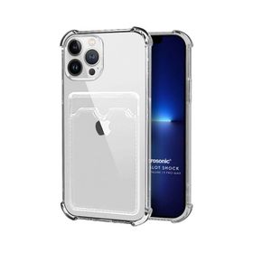 Microsonic Apple iPhone 13 Pro Max Card Slot Shock Mor Cep Telefonu Kılıfı