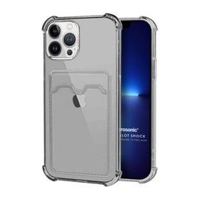 Microsonic Apple iPhone 13 Pro Max Card Slot Shock Siyah Cep Telefonu Kılıfı