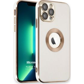 Microsonic Apple iPhone 13 Pro Max Flash Stamp Beyaz Cep Telefonu Kılıfı