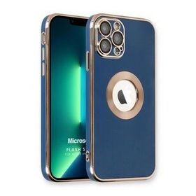Microsonic Apple iPhone 13 Pro Max Flash Stamp Lacivert Cep Telefonu Kılıfı