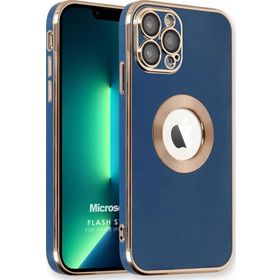 Microsonic Apple iPhone 13 Pro Max Flash Stamp Lacivert Cep Telefonu Kılıfı