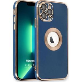 Microsonic Apple iPhone 13 Pro Max Flash Stamp Lacivert Cep Telefonu Kılıfı
