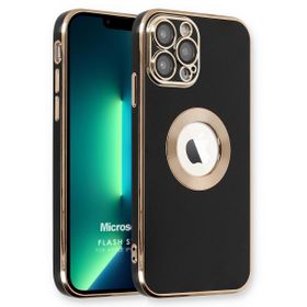 Microsonic Apple iPhone 13 Pro Max Flash Stamp Siyah Cep Telefonu Kılıfı