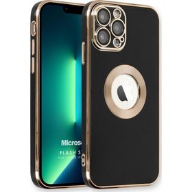 Microsonic Apple iPhone 13 Pro Max Flash Stamp Siyah Cep Telefonu Kılıfı