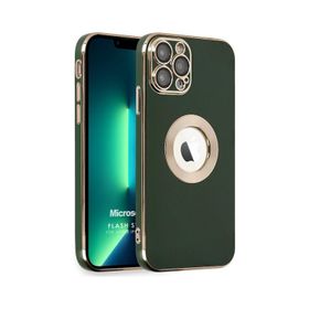 Microsonic Apple iPhone 13 Pro Max Flash Stamp Yeşil Cep Telefonu Kılıfı