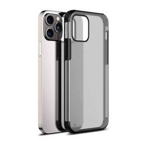 Microsonic Apple iPhone 13 Pro Max Frosted Frame Siyah Cep Telefonu Kılıfı