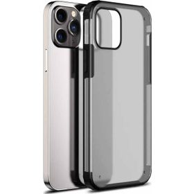 Microsonic Apple iPhone 13 Pro Max Frosted Frame Siyah Cep Telefonu Kılıfı