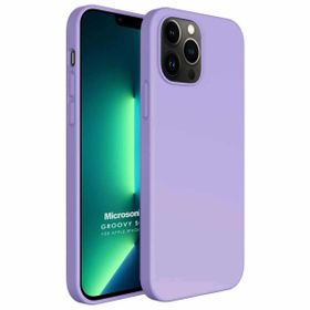 Microsonic Apple iPhone 13 Pro Max Groovy Soft Lila Cep Telefonu Kılıfı