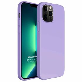 Microsonic Apple iPhone 13 Pro Max Groovy Soft Lila Cep Telefonu Kılıfı