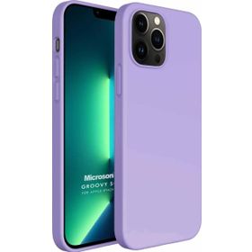 Microsonic Apple iPhone 13 Pro Max Groovy Soft Lila Cep Telefonu Kılıfı