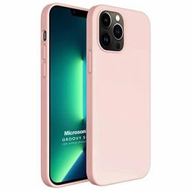 Microsonic Apple iPhone 13 Pro Max Groovy Soft Rose Gold Cep Telefonu Kılıfı