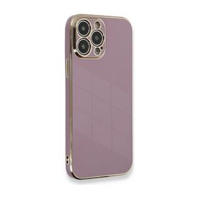 Microsonic Apple iPhone 13 Pro Max Olive Plated Lila Cep Telefonu Kılıfı