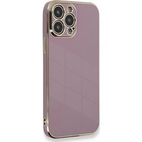 Microsonic Apple iPhone 13 Pro Max Olive Plated Lila Cep Telefonu Kılıfı