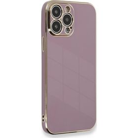 Microsonic Apple iPhone 13 Pro Max Olive Plated Lila Cep Telefonu Kılıfı