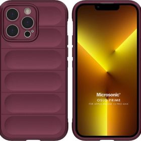 Microsonic Apple iPhone 13 Pro Max Oslo Prime Bordo Cep Telefonu Kılıfı