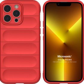 Microsonic Apple iPhone 13 Pro Max Oslo Prime Kırmızı Cep Telefonu Kılıfı