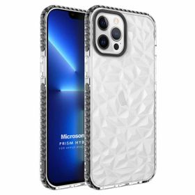 Microsonic Apple iPhone 13 Pro Max Prism Hybrid Siyah Cep Telefonu Kılıfı