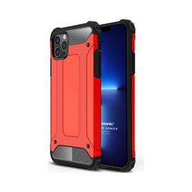 Microsonic Apple iPhone 13 Pro Max Rugged Armor Kırmızı Cep Telefonu Kılıfı