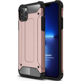 Microsonic Apple iPhone 13 Pro Max Rugged Armor Rose Gold Cep Telefonu Kılıfı