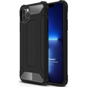 Microsonic Apple iPhone 13 Pro Max Rugged Armor Siyah Cep Telefonu Kılıfı