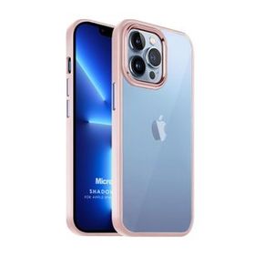 Microsonic Apple iPhone 13 Pro Max Shadow Planet Açık Pembe Cep Telefonu Kılıfı