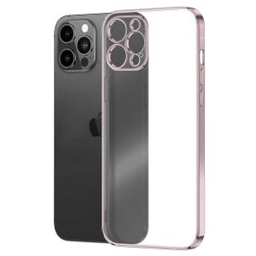 Microsonic Apple iPhone 13 Pro Max Square Matte Plating Rose Gold Cep Telefonu Kılıfı