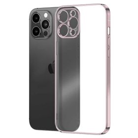 Microsonic Apple iPhone 13 Pro Max Square Matte Plating Rose Gold Cep Telefonu Kılıfı