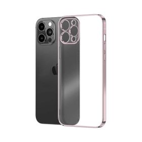 Microsonic Apple iPhone 13 Pro Max Square Matte Plating Şeffaf Cep Telefonu Kılıfı