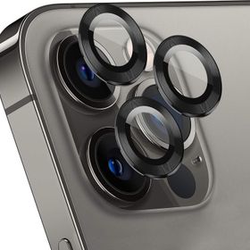 Microsonic Apple iPhone 13 Pro Max Tekli Siyah Kamera Lens Koruma Camı