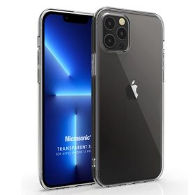 Microsonic Apple iPhone 13 Pro Max Transparent Soft Siyah Cep Telefonu Kılıfı