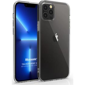 Microsonic Apple iPhone 13 Pro Max Transparent Soft Siyah Cep Telefonu Kılıfı