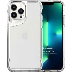 Microsonic Apple iPhone 13 Pro Max Trex Bumper Şeffaf Cep Telefonu Kılıfı