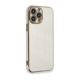 Microsonic Apple iPhone 13 Pro Olive Plated Beyaz Cep Telefonu Kılıfı