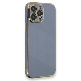 Microsonic Apple iPhone 13 Pro Olive Plated Lavanta Grisi Cep Telefonu Kılıfı