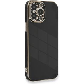 Microsonic Apple iPhone 13 Pro Olive Plated Siyah Cep Telefonu Kılıfı