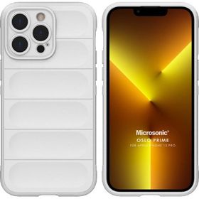 Microsonic Apple iPhone 13 Pro Oslo Prime Beyaz Cep Telefonu Kılıfı