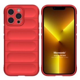 Microsonic Apple iPhone 13 Pro Oslo Prime Kırmızı Cep Telefonu Kılıfı