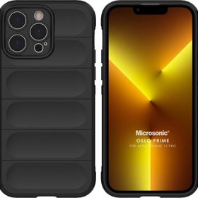 Microsonic Apple iPhone 13 Pro Oslo Prime Siyah Cep Telefonu Kılıfı