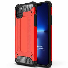 Microsonic Apple iPhone 13 Pro Rugged Armor Kırmızı Cep Telefonu Kılıfı