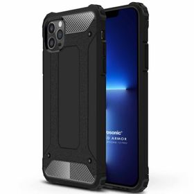 Microsonic Apple iPhone 13 Pro Rugged Armor Siyah Cep Telefonu Kılıfı