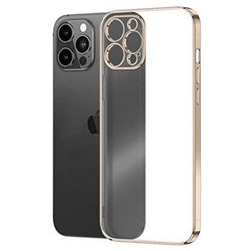 Microsonic Apple iPhone 13 Pro Square Matte Plating Gold Cep Telefonu Kılıfı