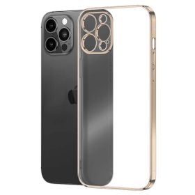 Microsonic Apple iPhone 13 Pro Square Matte Plating Gold Cep Telefonu Kılıfı