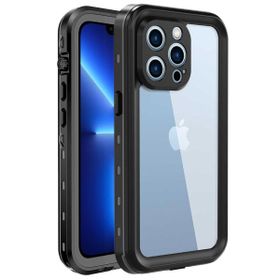 Microsonic Apple iPhone 13 Pro Waterproof 360 Full Body Protective Siyah Cep Telefonu Kılıfı