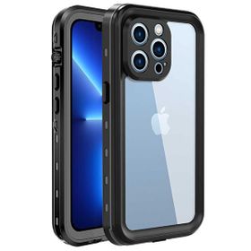 Microsonic Apple iPhone 13 Pro Waterproof 360 Full Body Protective Siyah Cep Telefonu Kılıfı