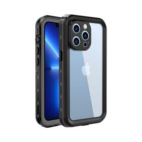 Microsonic Apple iPhone 13 Pro Waterproof 360 Full Body Protective Siyah Cep Telefonu Kılıfı