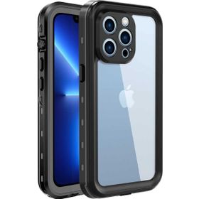 Microsonic Apple iPhone 13 Pro Waterproof 360 Full Body Protective Siyah Cep Telefonu Kılıfı