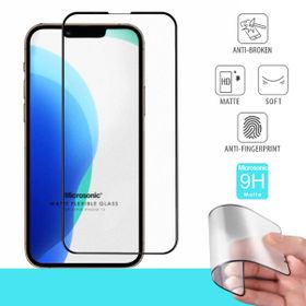 Microsonic Apple iPhone 13 Siyah Seramik Matte Flexible Ekran Koruyucu